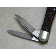 Vintage J.A. Henckels Germany Beautiful Bone Split Backspring Whittler Knife - All Blades Stamped Vintage J.A. Henckels Germany Beautiful Bone Split Backspring Whittler Knife - All Blades Stamped