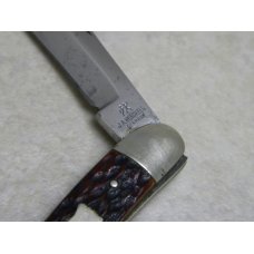 Vintage J.A. Henckels Germany Beautiful Bone Split Backspring Whittler Knife - All Blades Stamped Vintage J.A. Henckels Germany Beautiful Bone Split Backspring Whittler Knife - All Blades Stamped