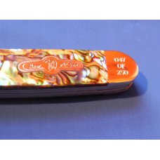 Bear & Son Cutlery "Custom Edition" Whittler with Abalone Handles and Damascus Blades - #45 of 250 Bear & Son Cutlery "Custom Edition" Whittler with Abalone Handles and Damascus Blades - #45 of 250