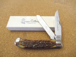 Queen Bone Handle Trapper Made for Chattahoochee Cutlery Club 