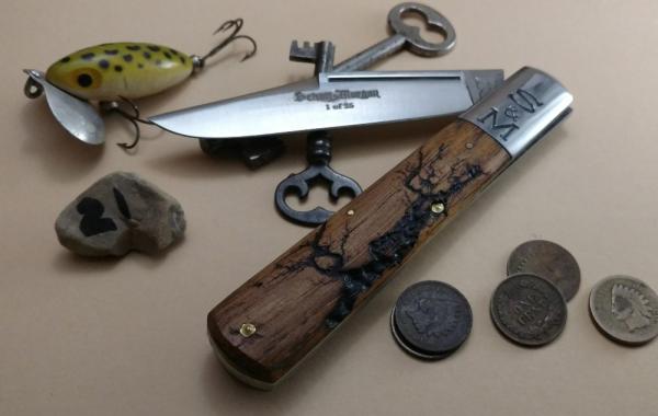 Schatt & Morgan Cutlery - #95 - Grand Daddy Barlow - NEW Lightning Wood -21 - JSR ONLY EXCLUSIVE ! Schatt & Morgan Cutlery - #95 - Grand Daddy Barlow - NEW Lightning Wood -21 - JSR ONLY EXCLUSIVE !
