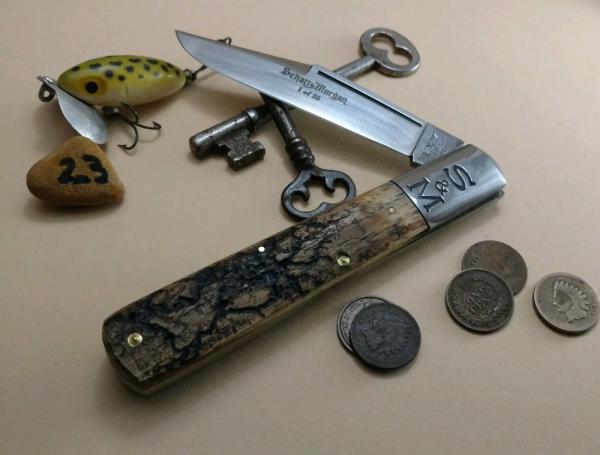 Schatt & Morgan Cutlery - #95 - Grand Daddy Barlow - NEW Lightning Wood -23 - JSR ONLY EXCLUSIVE ! Schatt & Morgan Cutlery - #95 - Grand Daddy Barlow - NEW Lightning Wood -23 - JSR ONLY EXCLUSIVE !