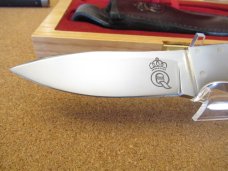 Queen Cutlery Joe Kious Hunter Stag # 7  Fixed Blade