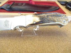 Queen Cutlery Joe Kious Hunter Stag # 7  Fixed Blade