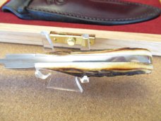 Queen Cutlery Joe Kious Hunter Stag # 7  Fixed Blade