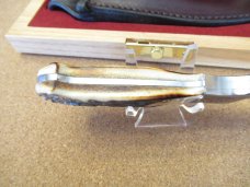 Queen Cutlery Joe Kious Hunter Stag # 7  Fixed Blade