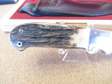 Queen Cutlery Joe Kious Hunter Stag # 7  Fixed Blade