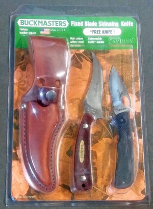 Camillus Buckmasters Fixed Blade Skinners Pack Folder