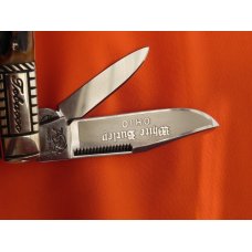 1986 Bulldog Brand HAND MADE, 2 Blade "White Burley Ohio" Tobacco Barlow w/ Gnarly Deer Stag Handles 1986 Bulldog Brand HAND MADE, 2 Blade "White Burley Ohio" Tobacco Barlow w/ Gnarly Deer Stag Handles