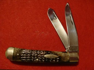 Case XX USA 1 Dot 1979 Bone Handle Trapper 6254