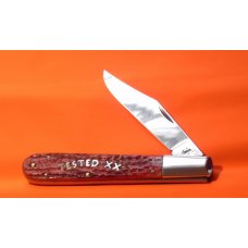 2003 Case XX Grand Daddy Barlow Chestnut Handles & TESTED XX Individual Letters as Shield -5" Closed 2003 Case XX Grand Daddy Barlow Chestnut Handles & TESTED XX Individual Letters as Shield -5" Closed