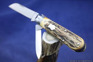 Queen City Cutlery #69 Sambar Stag Barlow.  1 of 15 Issued.   #627