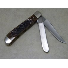 Case XX USA Bradford PA USA Bone 6207 SP SSP Mini Trapper Knife Case XX USA Bradford PA USA Bone 6207 SP SSP Mini Trapper Knife