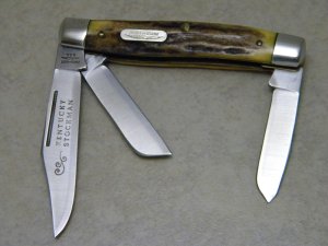 Parker Frost USA 1978-1 Schrade Genuine Stag Kentucky Stockman Knife