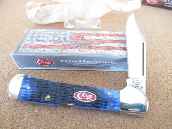 2012 Case XX Copperlock Oval Red Shield Navy Blue Bone, Pattern # 61549L SS 2012 Case XX Copperlock Oval Red Shield Navy Blue Bone, Pattern # 61549L SS