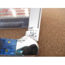 2012 Case XX Copperlock Oval Red Shield Navy Blue Bone, Pattern # 61549L SS 2012 Case XX Copperlock Oval Red Shield Navy Blue Bone, Pattern # 61549L SS