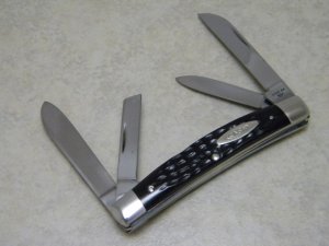 Case XX USA 3-Dot (1977) Pretty Bone 64052 Medium 4 Blade Congress Knife