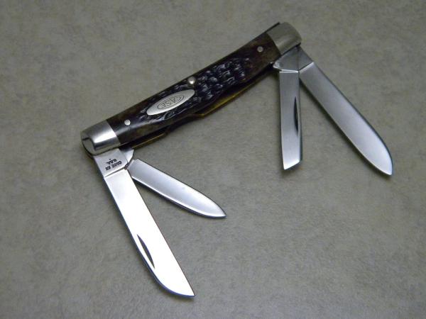Case XX USA 1-Dot-10-Dot 1979-1980 Transition Pretty Bone 64052 4 Blade Congress Knife Case XX USA 1-Dot-10-Dot 1979-1980 Transition Pretty Bone 64052 4 Blade Congress Knife
