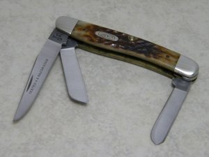 Case XX USA 7 Dot (1993) Bone 6318 SSP Tested XX Razor Edge Stockman Knife