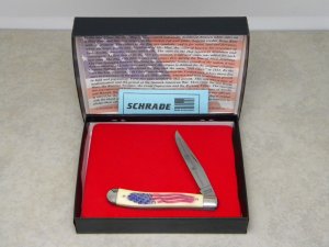 Schrade + USA SC503 40th Anniversary American Flag Old Glory Special Edition Linerlock Knife in Box
