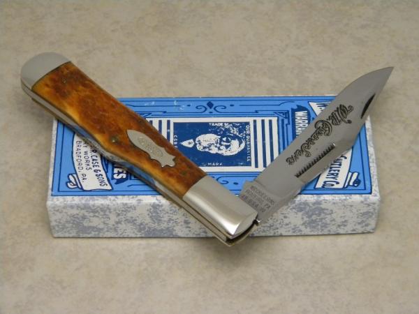 Case Classic 1990 Brown Bone Bomb Shield 61050 SAB Coke Bottle Folding Hunter Knife in Box Case Classic 1990 Brown Bone Bomb Shield 61050 SAB Coke Bottle Folding Hunter Knife in Box