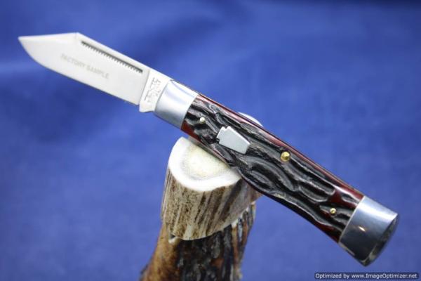 Schatt & Morgan Cutlery #40 Gunstock, Factory Sample 1 of 1. #1490 Schatt & Morgan Cutlery #40 Gunstock, Factory Sample 1 of 1. #1490