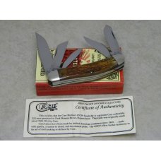Case Classic 1993 Dark Banana Brown Rogers Bone 65039 Bow Tie Shield 5-Blade Sowbelly Knife in Box Case Classic 1993 Dark Banana Brown Rogers Bone 65039 Bow Tie Shield 5-Blade Sowbelly Knife in Box