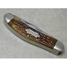 Case Classic 1993 Dark Banana Brown Rogers Bone 65039 Bow Tie Shield 5-Blade Sowbelly Knife in Box Case Classic 1993 Dark Banana Brown Rogers Bone 65039 Bow Tie Shield 5-Blade Sowbelly Knife in Box