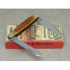 Case Classic 1990 Antique Brown Bone 62075 SP Bow Tie Shield Moose Knife in Box Case Classic 1990 Antique Brown Bone 62075 SP Bow Tie Shield Moose Knife in Box