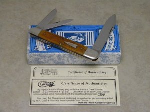 Case Classic 1992 Antique Green Bone 6391 Arrowhead Shield Anglo-Saxon Whittler Knife in Box