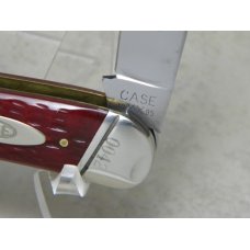 Case Classic 1995 Red Bone 63046J Oval Shield Humpback Whittler Knife in Box