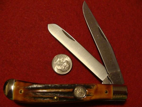 Schrade + USA Stag Trapper 1982 NKCA Knife