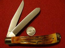 Schrade + USA Stag Trapper 1982 NKCA Knife
