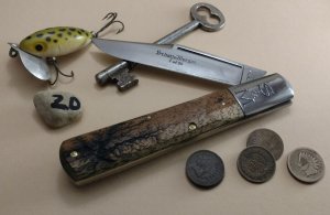 Schatt & Morgan Cutlery - #95 - Grand Daddy Barlow  - NEW Lightning Wood -20 - JSR ONLY EXCLUSIVE !