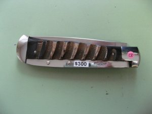 SCHATT & MORGAN #3 EXPRESS AUTO SPIRAL BUFFALO HORN DROP POINT 