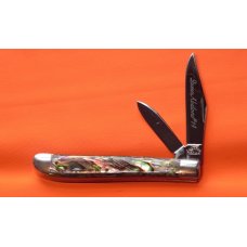 Queen #14 Peanut Pocket Knife w/ Great Abalone Handles! Queen Abalone #14 Blade Etch -Titusville PA Queen #14 Peanut Pocket Knife w/ Great Abalone Handles! Queen Abalone #14 Blade Etch -Titusville PA