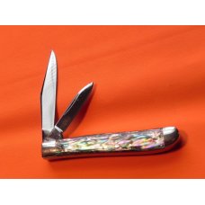 Queen #14 Peanut Pocket Knife w/ Great Abalone Handles! Queen Abalone #14 Blade Etch -Titusville PA Queen #14 Peanut Pocket Knife w/ Great Abalone Handles! Queen Abalone #14 Blade Etch -Titusville PA