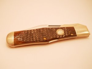  1983 CASE XX 61050 NKCA SWING GUARD COKE BOTTLE FOLDING HUNTER KNIFE 