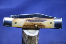 Schatt & Morgan #40 Genuine Torched Stag Gunstock 1 of 30. #1081 Schatt & Morgan #40 Genuine Torched Stag Gunstock 1 of 30. #1081