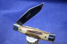 Schatt & Morgan #40 Genuine Torched Stag Gunstock 1 of 30. #1081 Schatt & Morgan #40 Genuine Torched Stag Gunstock 1 of 30. #1081
