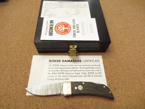 Boker Damascus  Small Lock Back