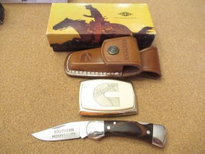 Western Knife  Model 522 with Cummiins Belt Buckle