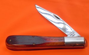 1965-69 Case xx USA 5” Daddy Barlow MDL# 6143 w/ Genuine Sawcut Red Bone handles -Excellent Cond