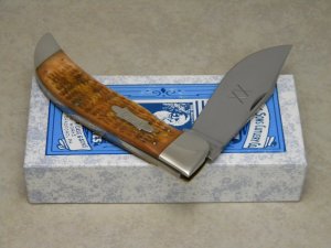 Case Classic 1990 Honey Bone HB61072 Bowtie Shield Clasp Knife in Box