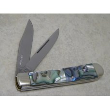 Bulldog Brand Solingen Germany Abalone Trapper Knife with Peacock Etch in Box 1 of 100 Bulldog Brand Solingen Germany Abalone Trapper Knife with Peacock Etch in Box 1 of 100