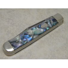Bulldog Brand Solingen Germany Abalone Trapper Knife with Peacock Etch in Box 1 of 100 Bulldog Brand Solingen Germany Abalone Trapper Knife with Peacock Etch in Box 1 of 100