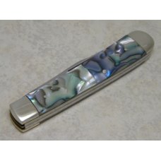 Bulldog Brand Solingen Germany Abalone Trapper Knife with Peacock Etch in Box 1 of 100 Bulldog Brand Solingen Germany Abalone Trapper Knife with Peacock Etch in Box 1 of 100