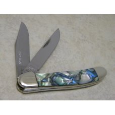 Bulldog Brand Solingen Germany Abalone Copperhead Knife with Peacock Etch in Box 1 of 100 Bulldog Brand Solingen Germany Abalone Copperhead Knife with Peacock Etch in Box 1 of 100