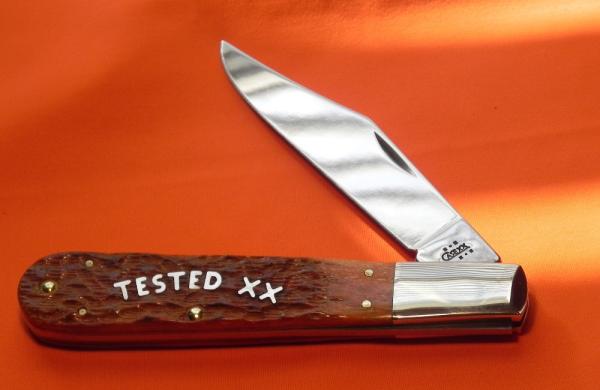 2003 Case XX GrandDaddy Barlow Chestnut Handles & TESTED XX Letters Shield Model # 6143SS -Large 5" 2003 Case XX GrandDaddy Barlow Chestnut Handles & TESTED XX Letters Shield Model # 6143SS -Large 5"