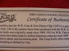 Case Classic Cherry Chip Clasp 71072